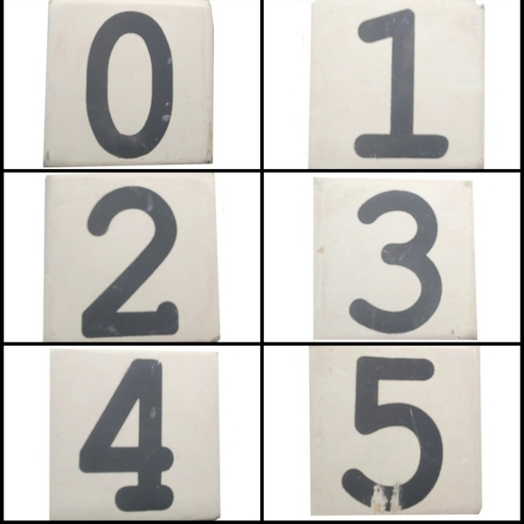 Mud Pie Milestone Blocks White & Gray - Picture 2 of 5